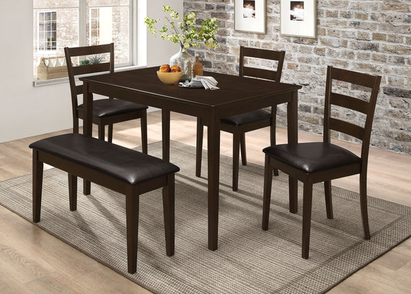 Juego de mesa de comedor rectangular Guillén Capuchino
