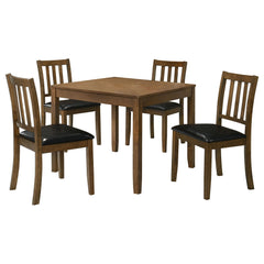 Juego de mesa de comedor cuadrada Parkwood color carbón