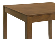 Juego de mesa de comedor cuadrada Parkwood color carbón