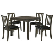 Juego de mesa de comedor cuadrada Parkwood color carbón