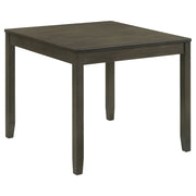 Juego de mesa de comedor cuadrada Parkwood color carbón
