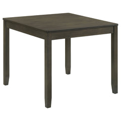 Juego de mesa de comedor cuadrada Parkwood color carbón