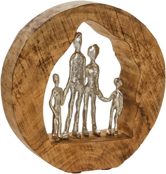 Aluminum Family in Mango Wood