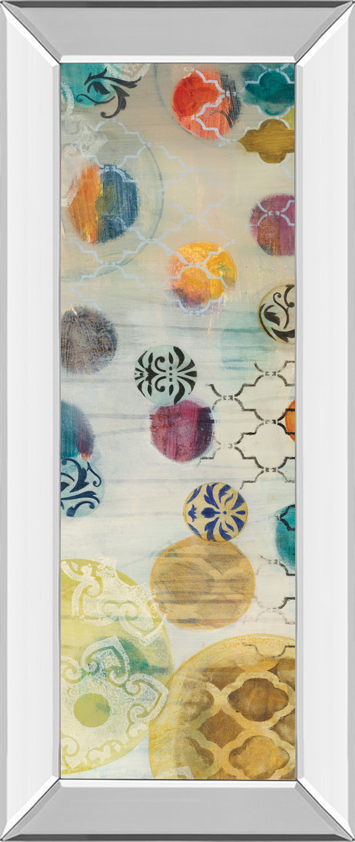 Mirrored Frame Casa Blanca Panel I By Jeni Lee