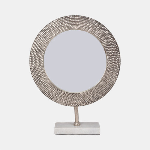 Metal 21" Mirror on Stand