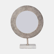 Metal 21" Mirror on Stand