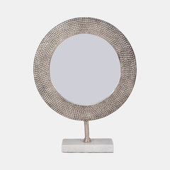 Metal 21" Mirror on Stand