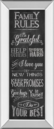 Mirrored Frame Family Rules By Susan Ball