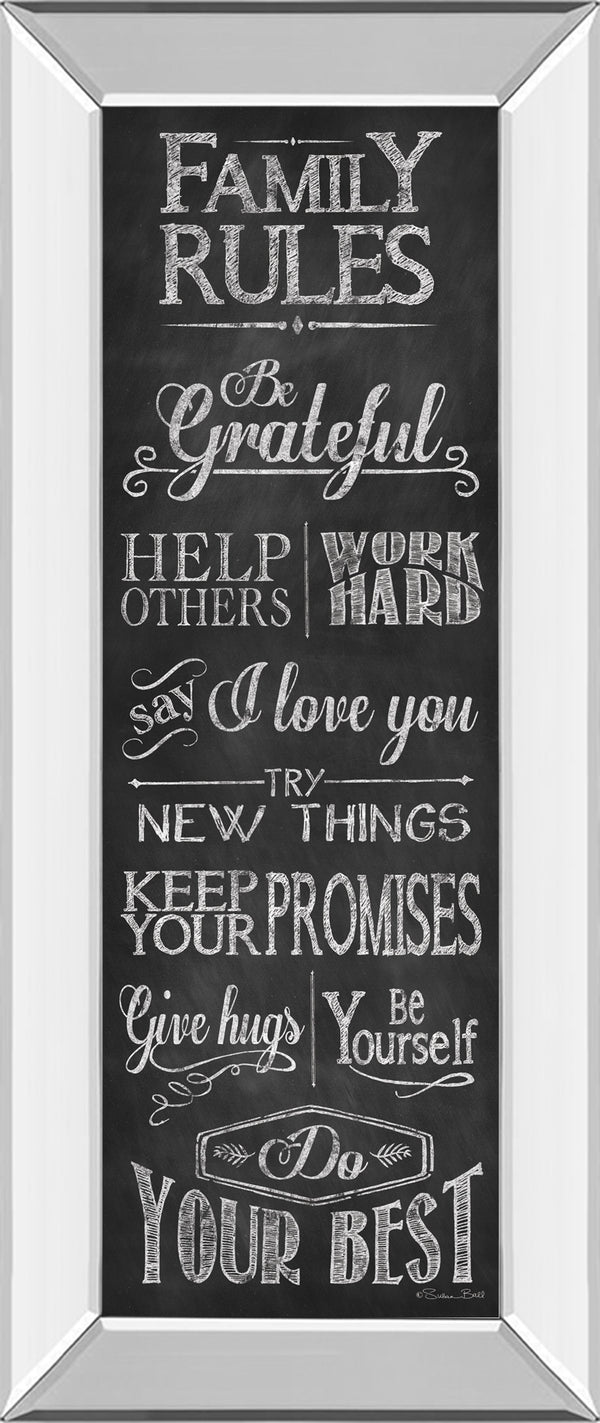 Mirrored Frame Family Rules By Susan Ball