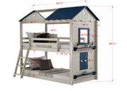 Twin/ Twin House Bunkbed