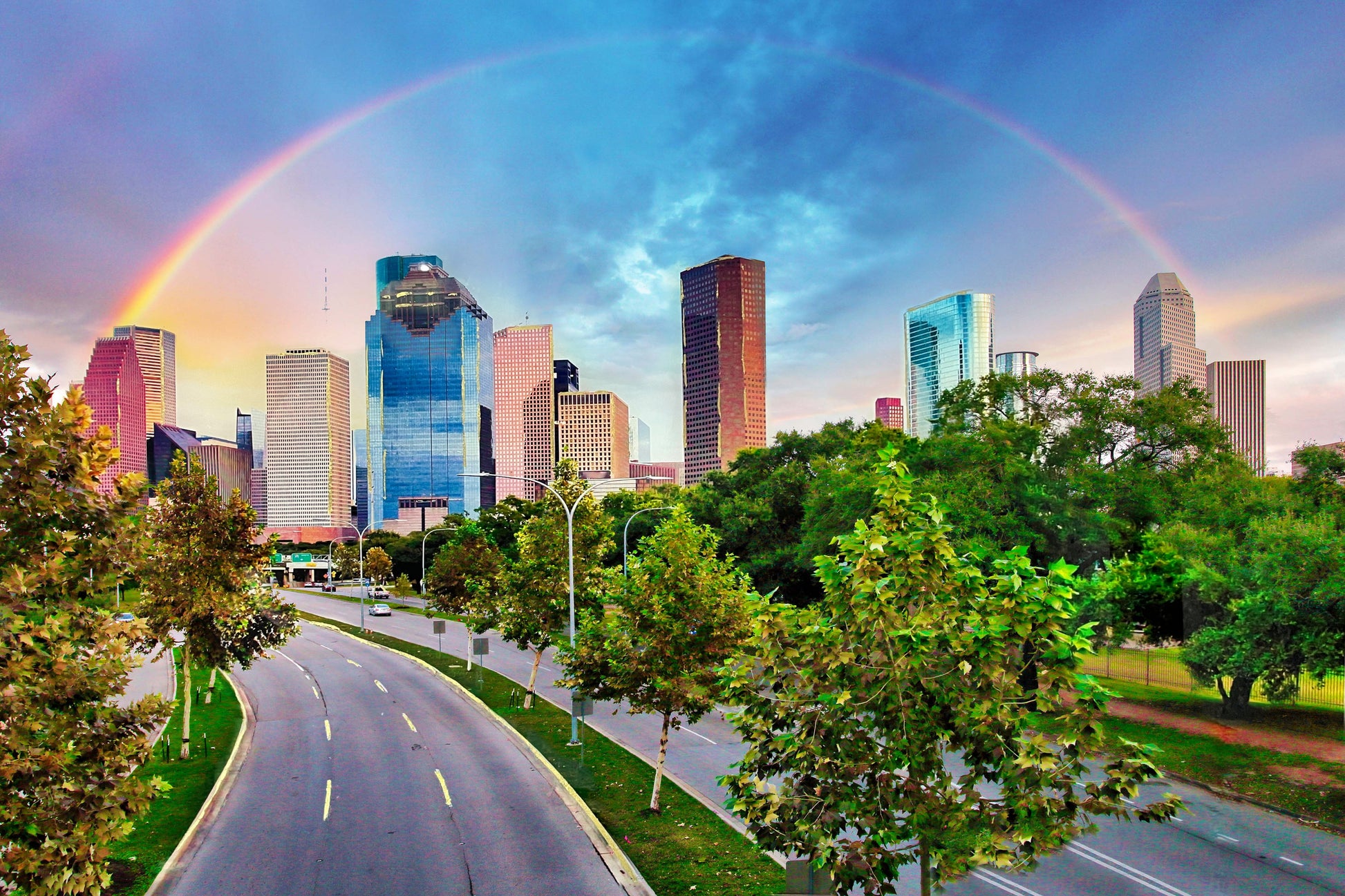 ''Houston Pot of Gold'' Tempered Glass