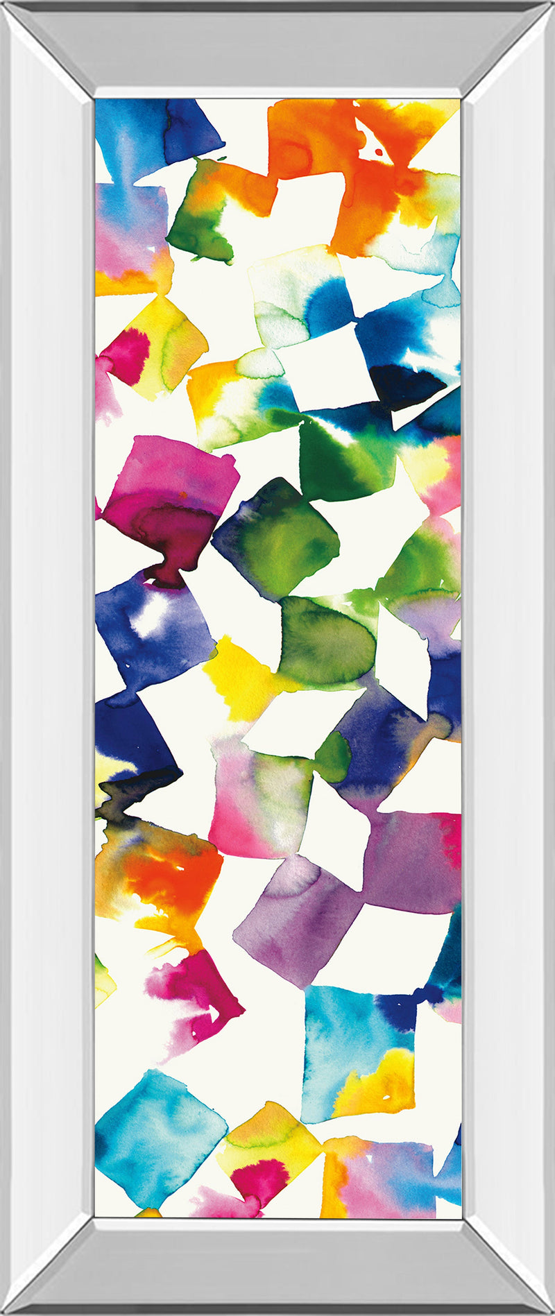 Mirrored Frame Colorful Cubes II By Wild Apple Portfolio