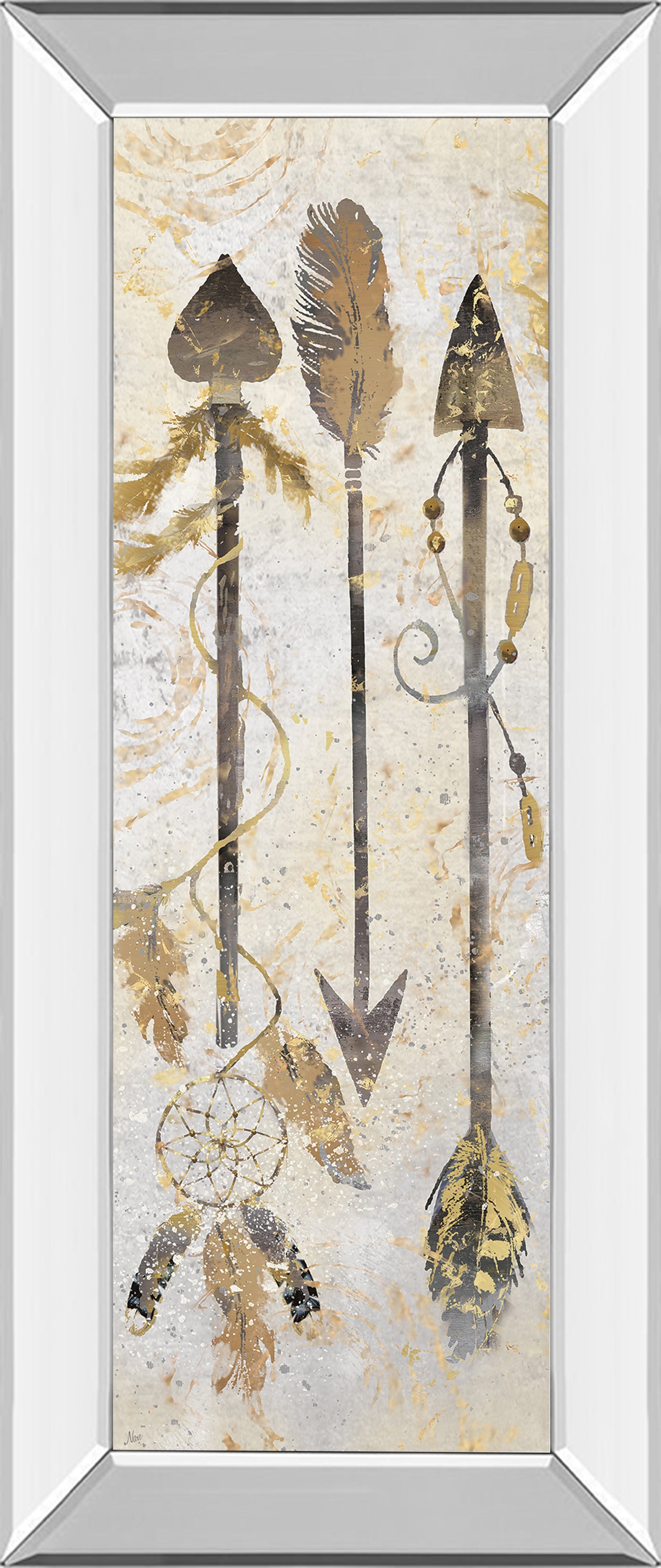 Mirrored Frame Tribal Arrows By Nan