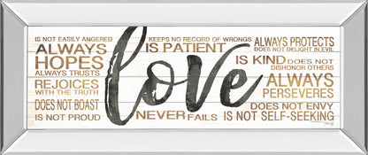 Mirrored Frame Love By Marla Rae