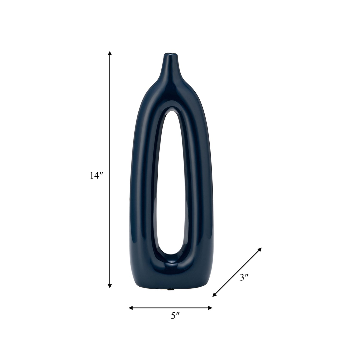 Jarrón abierto recortado