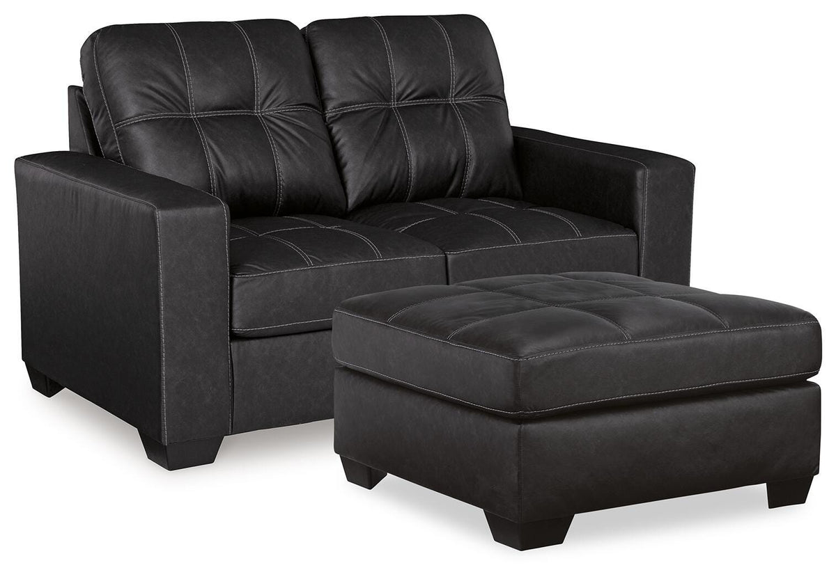 Barlin Mills Loveseat and Oversized Ottoman