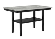 Marbel 5Pk Faux Marble Counter Height Dining Set