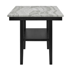 Marbel 5Pk Faux Marble Counter Height Dining Set