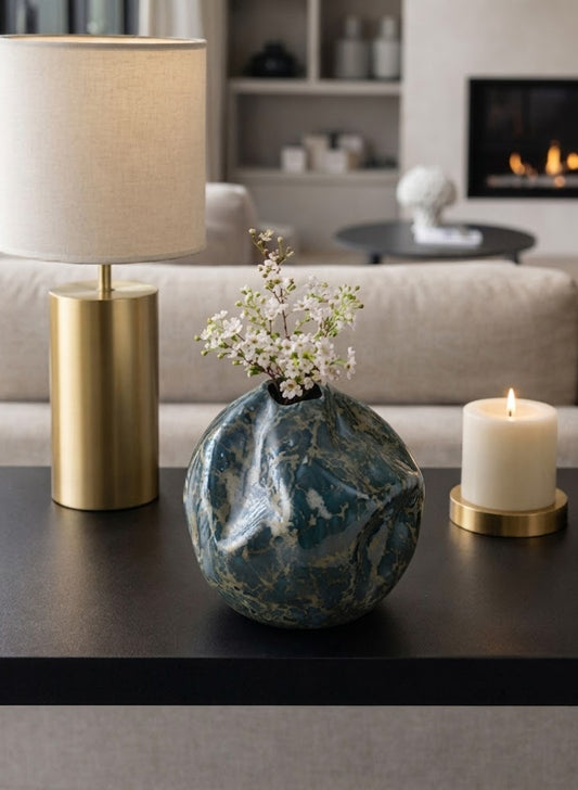 Bramham Black Vase 7"in