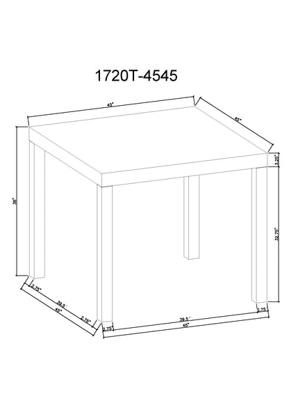 Vega Faux Marble Counter Height Table