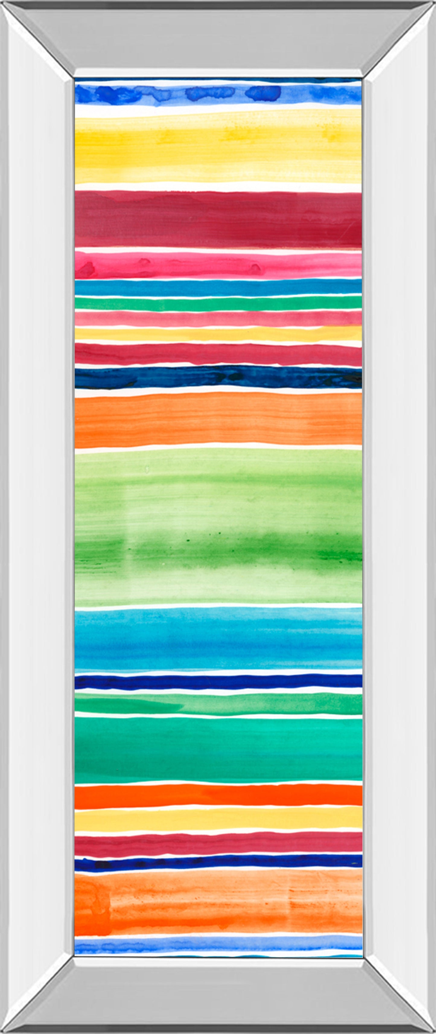 Mirrored Frame Cabana Panel I By Regina Moore