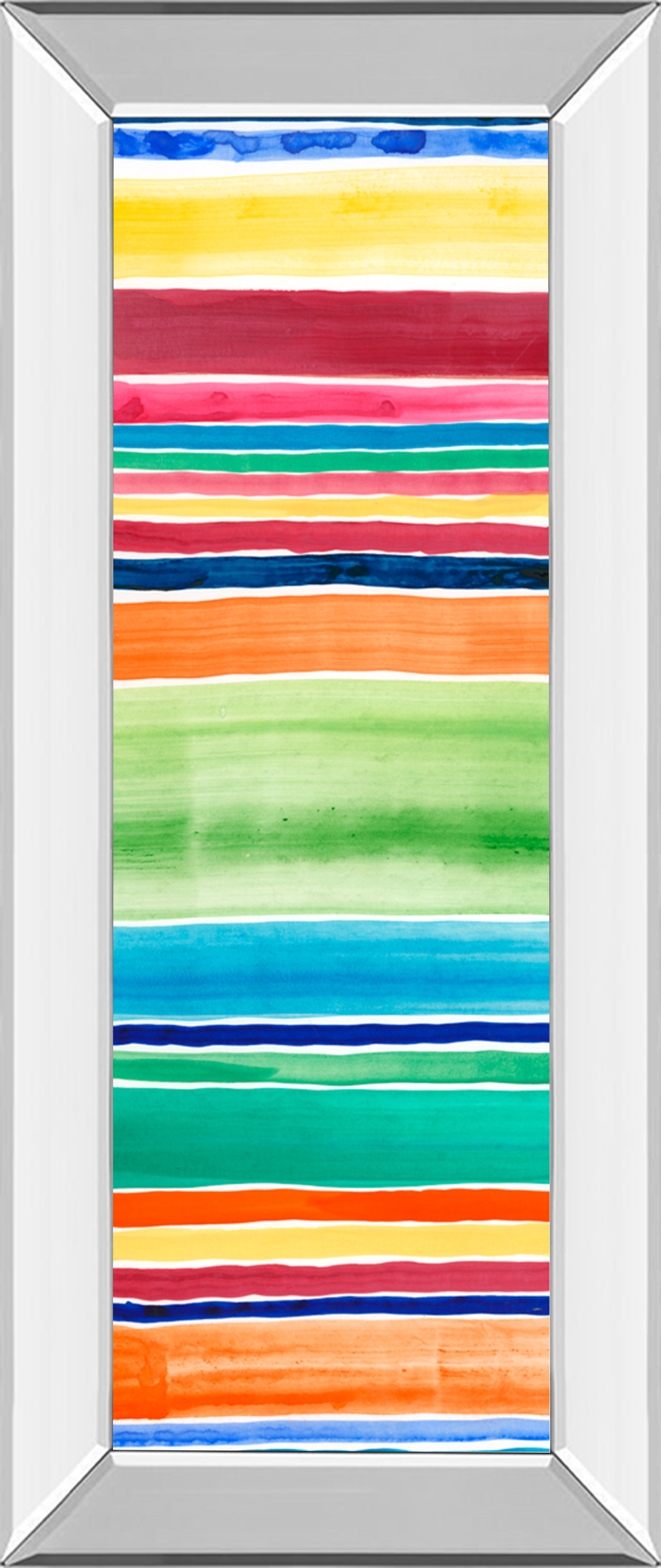Mirrored Frame Cabana Panel I By Regina Moore