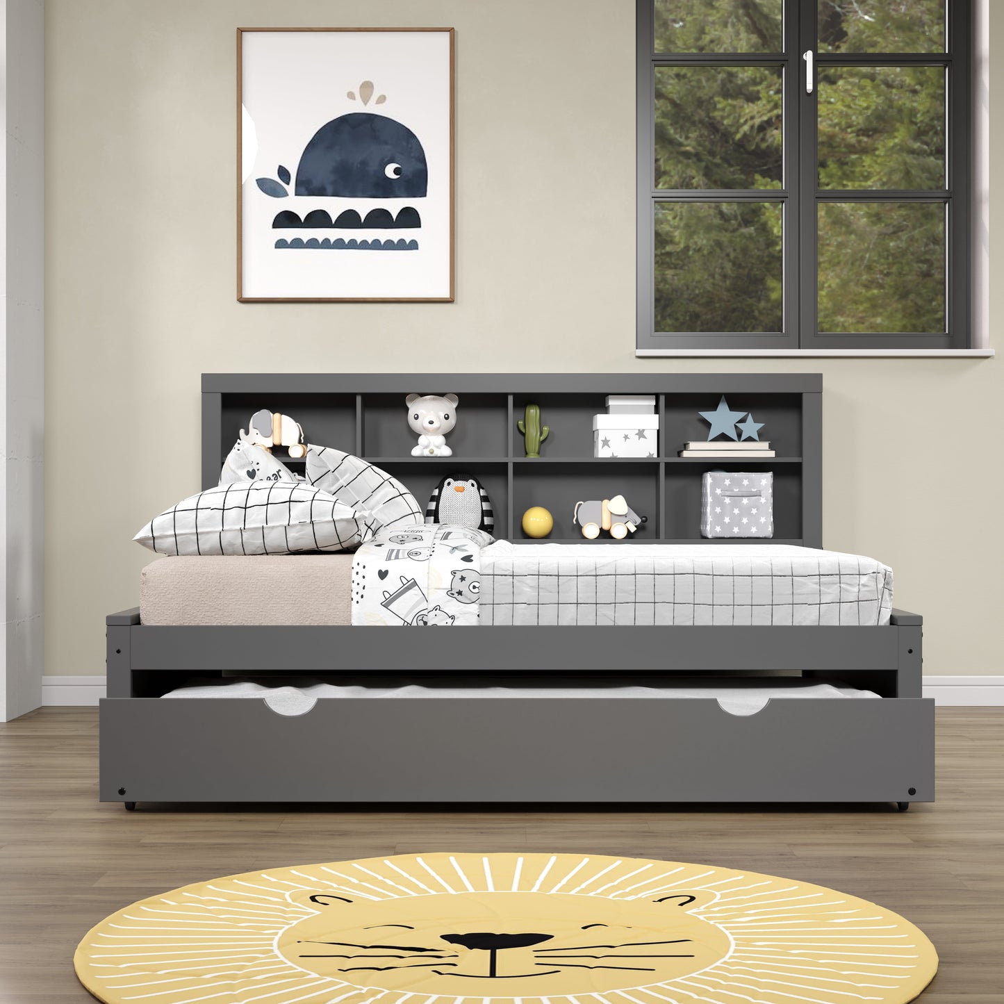 Bookcase Full Daybed with Trundle