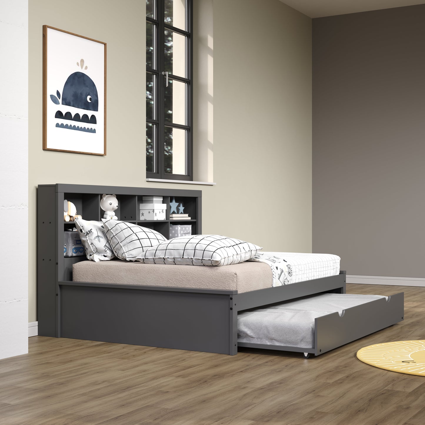Bookcase Full Daybed with Trundle