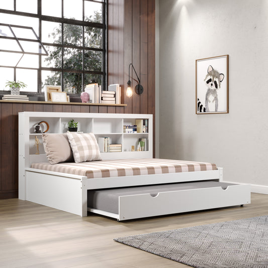 Bookcase Daybed with Twin Trundle