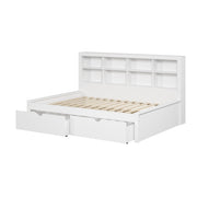 Bookcase Daybed with Dual Underbed Drawers