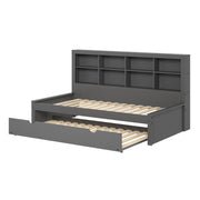 Bookcase Daybed with Trundle Bed