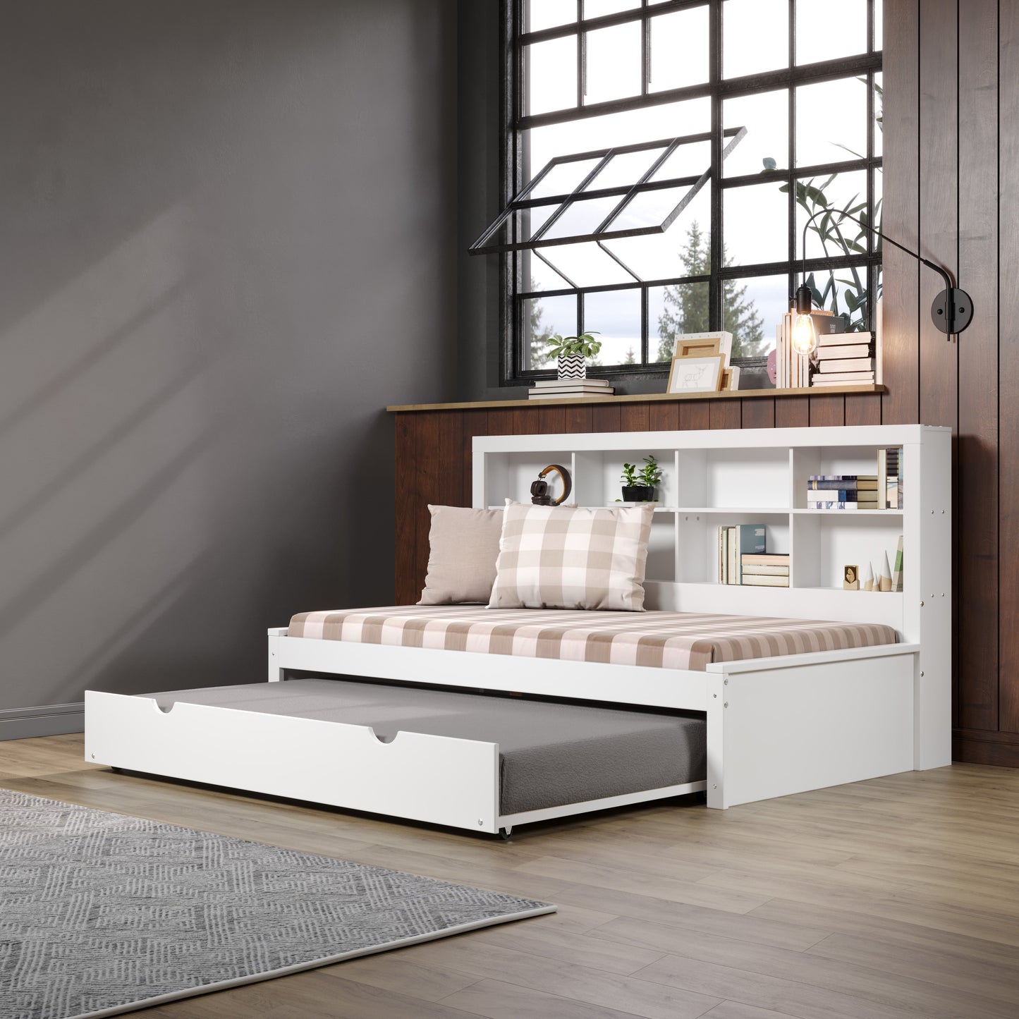 Bookcase Daybed with Trundle