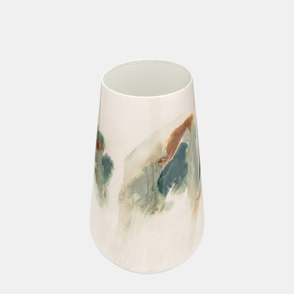 Iron-Colored Stained Vase – Refined Abstract Elegance