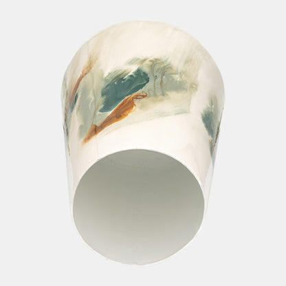 Iron-Colored Stained Vase – Refined Abstract Elegance