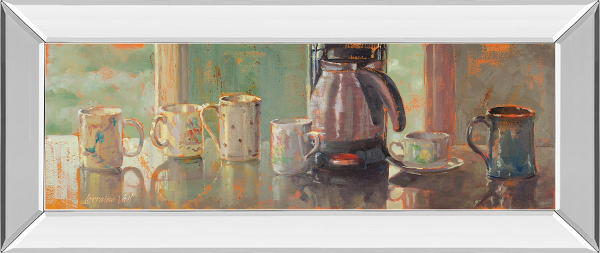 Mirrored Frame Gathering I By Lorraine Vail