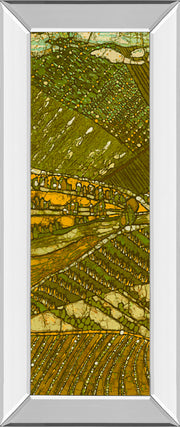 Mirrored Frame Vineyard Batik I By Andrea Davis