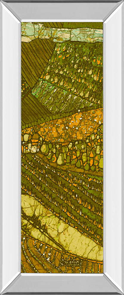 Mirrored Frame Vineyard Batik II By Andrea Davis