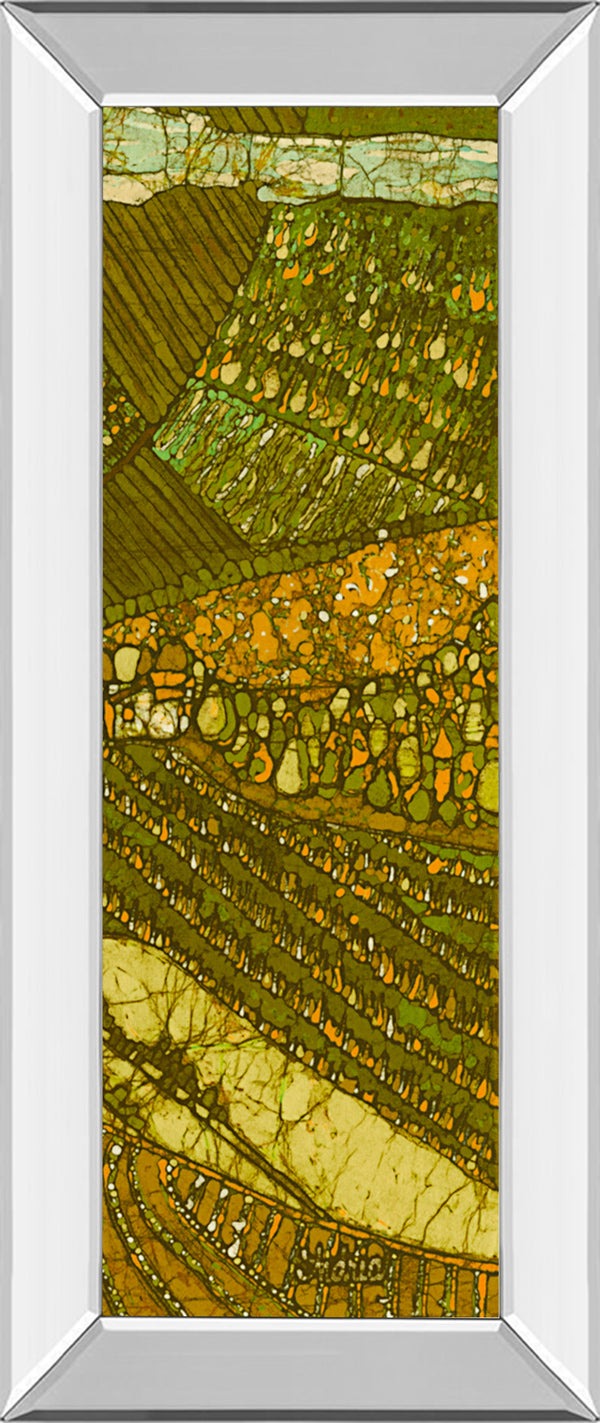 Mirrored Frame Vineyard Batik II By Andrea Davis