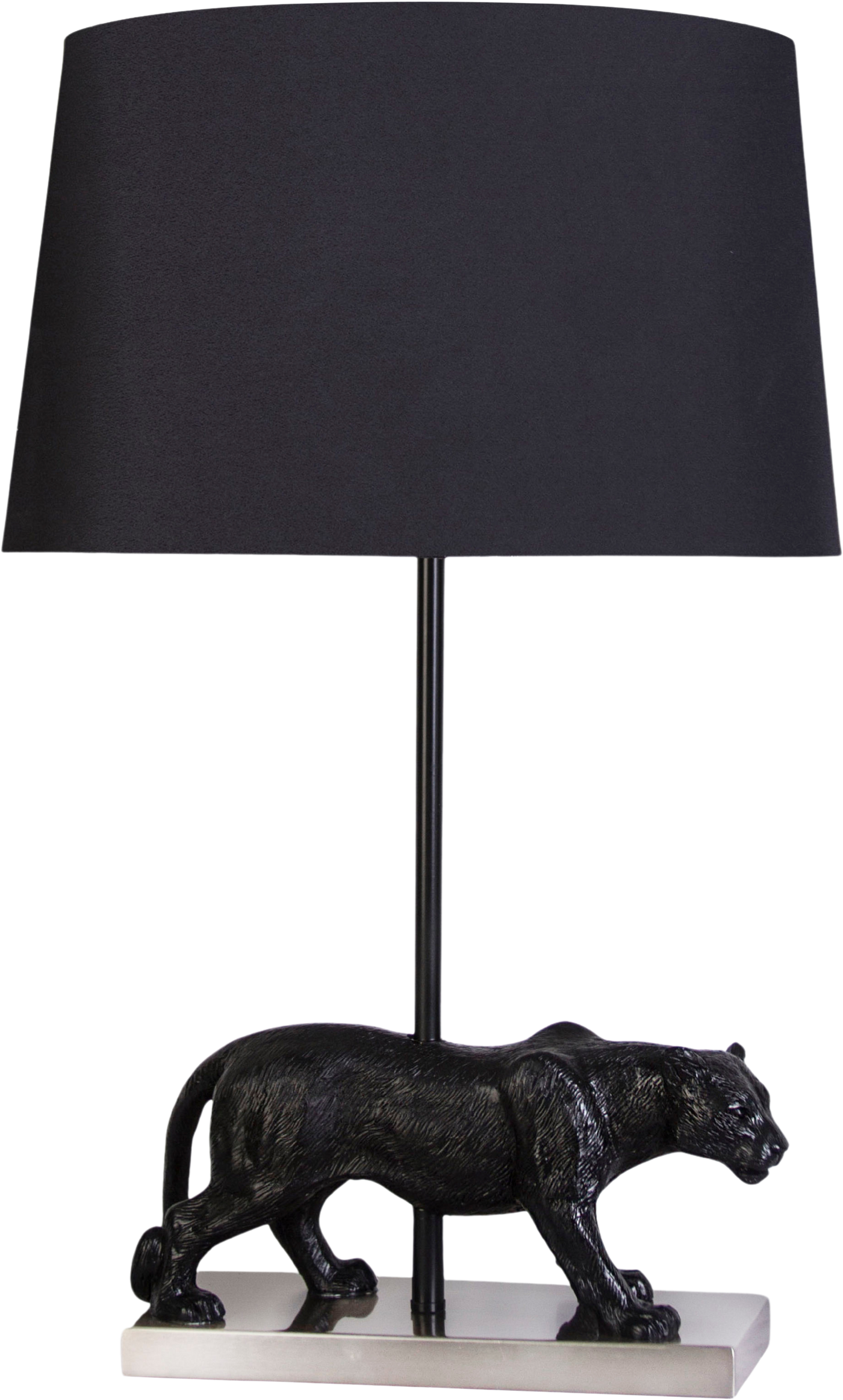 Panther Noir Resin Table Lamp (Case Pack 2)