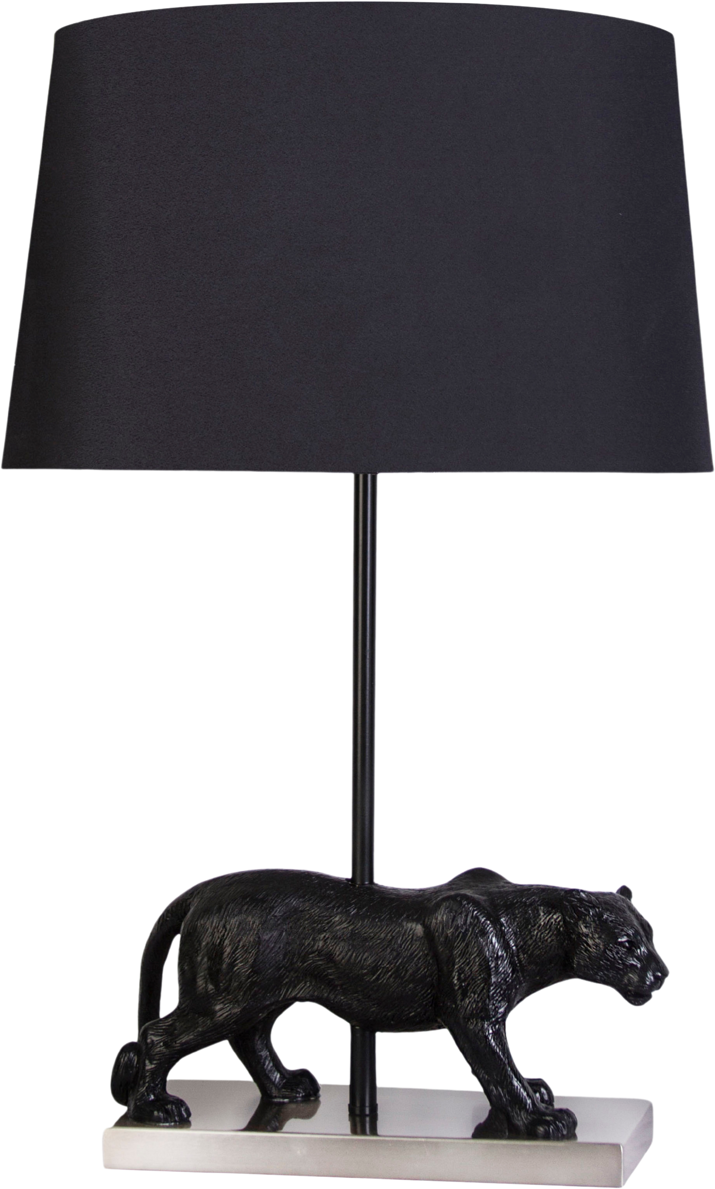Panther Noir Resin Table Lamp (Case Pack 2)