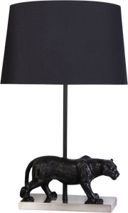 Panther Noir Resin Table Lamp (Case Pack 2)