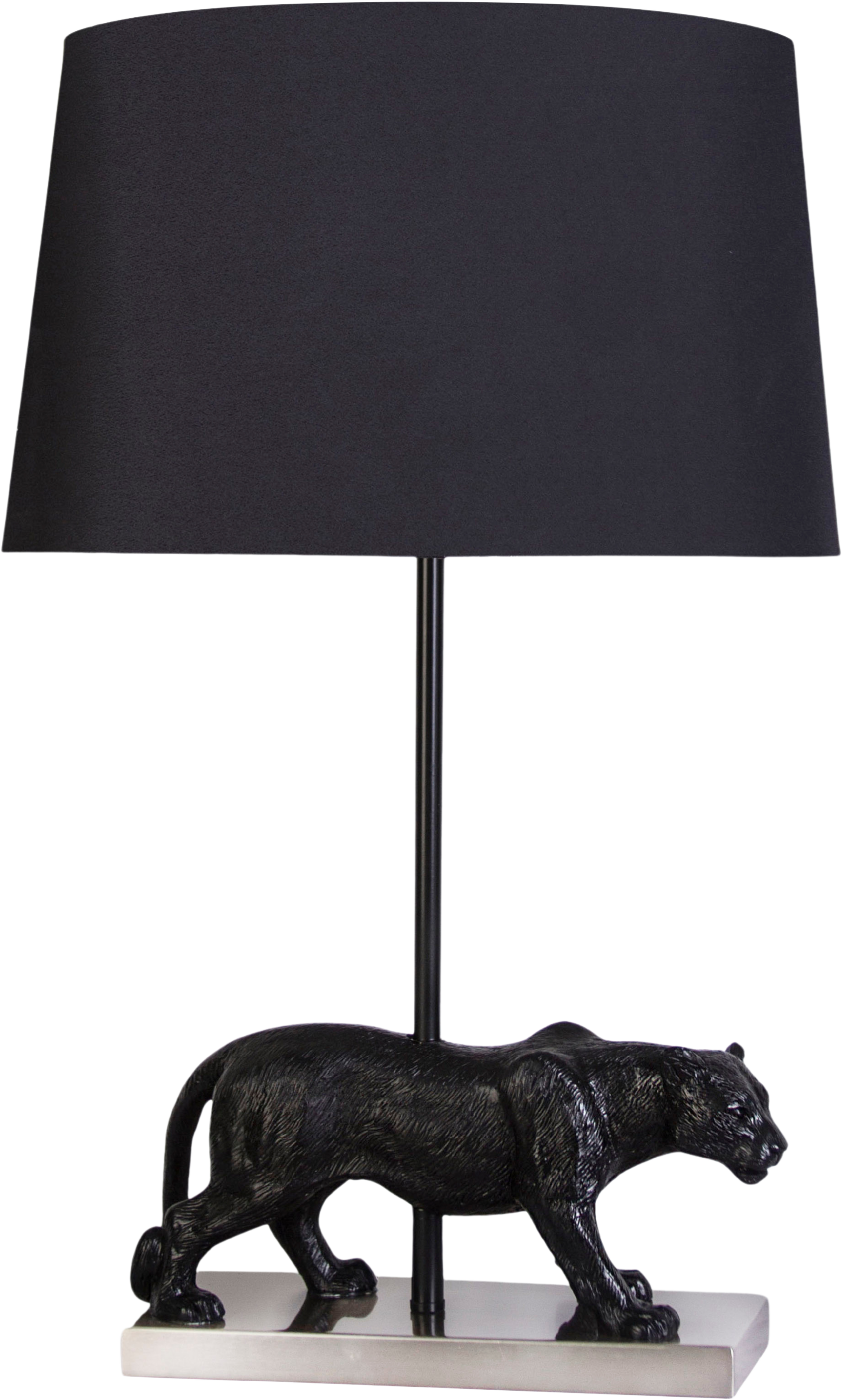 Panther Noir Resin Table Lamp (Case Pack 2)