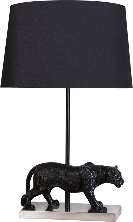 Panther Noir Resin Table Lamp (Case Pack 2)