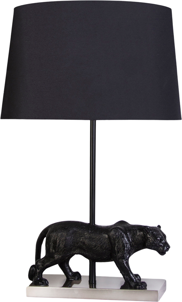 Panther Noir Resin Table Lamp (Case Pack 2)