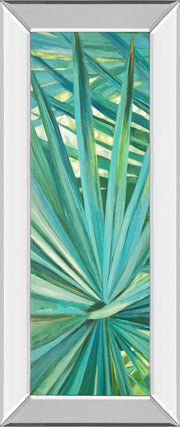 Mirrored Frame Fan Palm I By Suzanne Wilkins