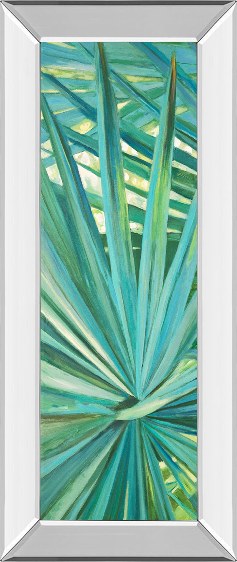 Mirrored Frame Fan Palm I By Suzanne Wilkins