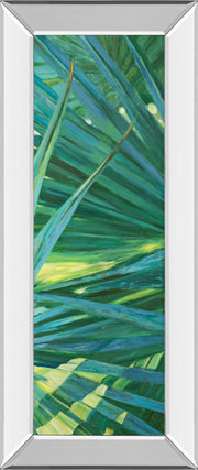 Mirrored Frame Fan Palm II By Suzanne Wilkins