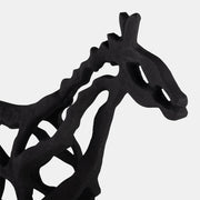 Metal 14 Horse Illusion Sculpture