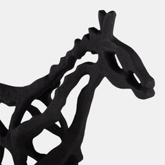 Metal 14 Horse Illusion Sculpture