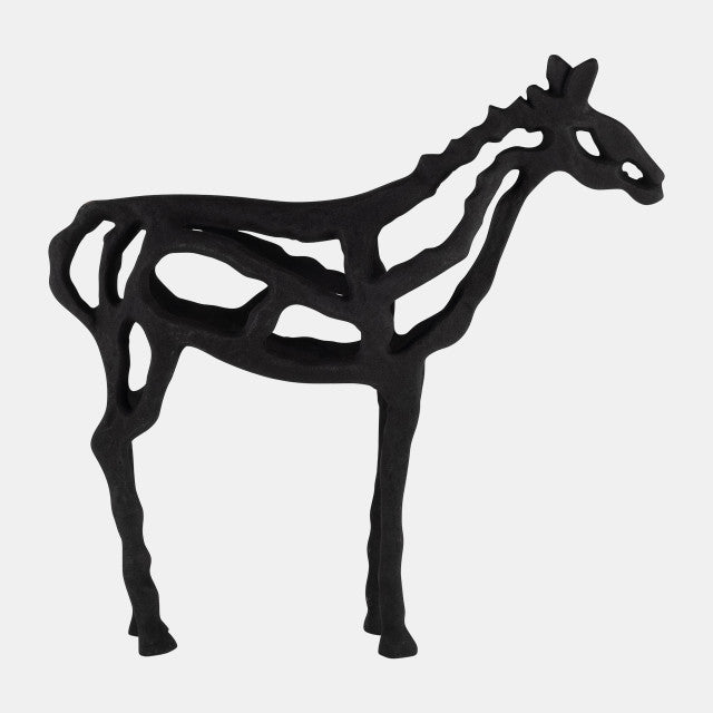 Escultura de ilusión de 14 caballos de metal